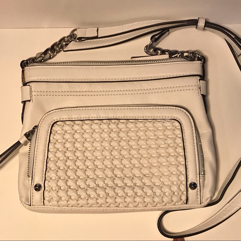 Vera wang white cross body bag